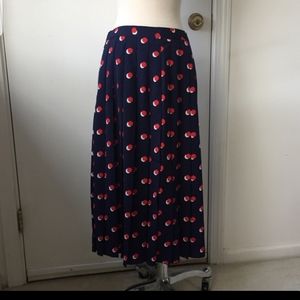 Boden Blue Printed Skirt Sz 8